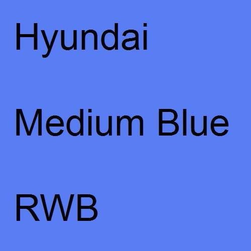 Hyundai, Medium Blue, RWB.